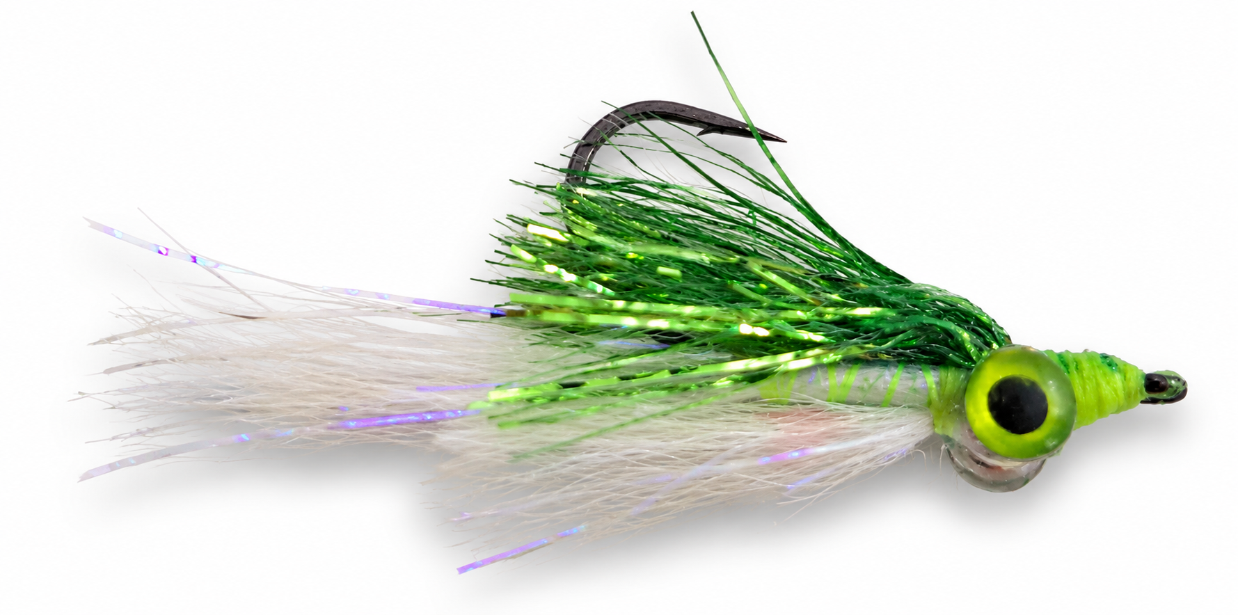 Kreelex Pearl and Olive Streamer Fly