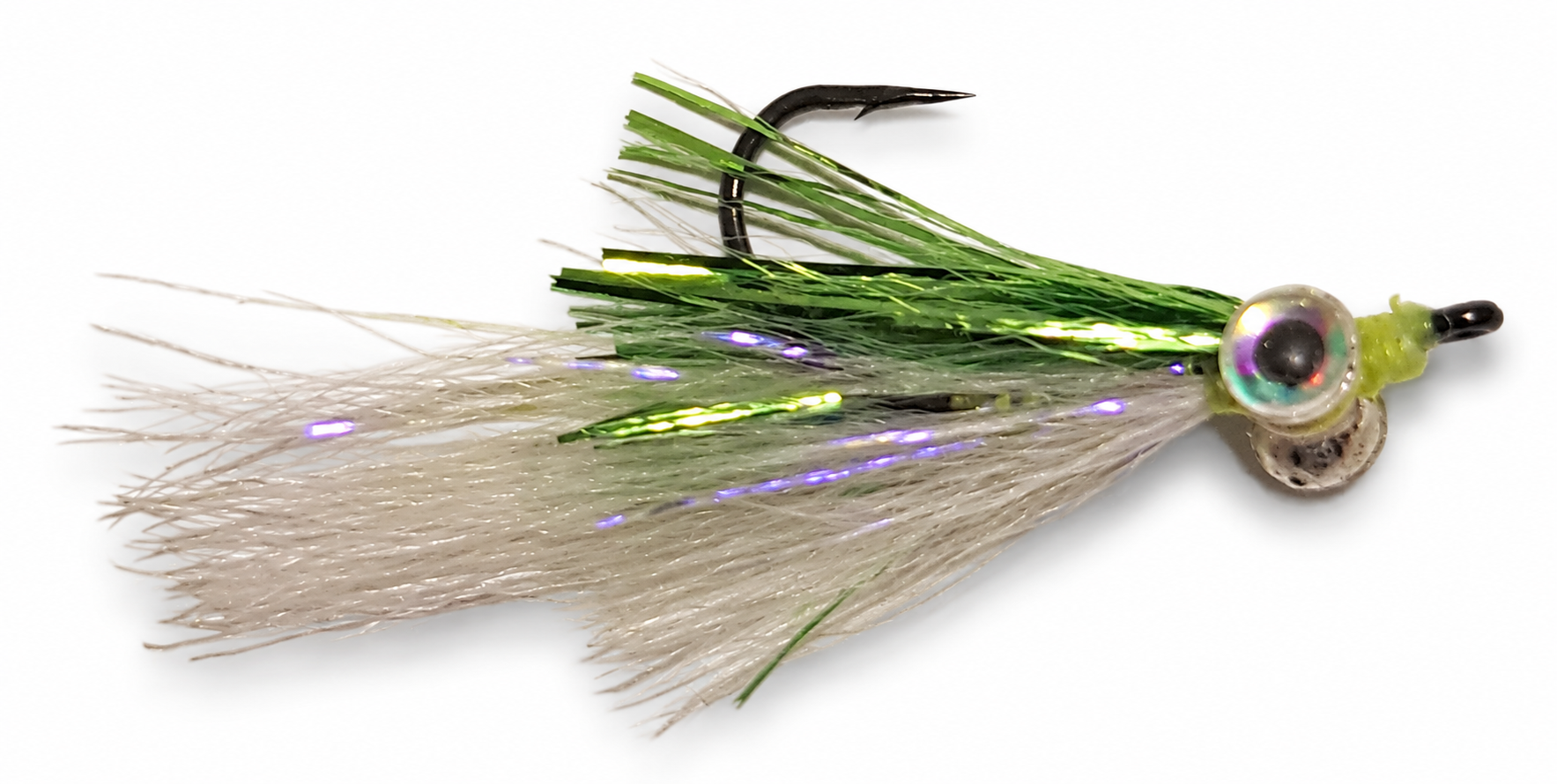 Kreelex Pearl and Olive Streamer Fly